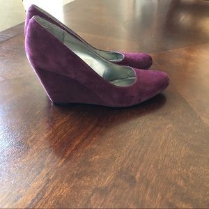 BCBG Plum Colored Wedges
